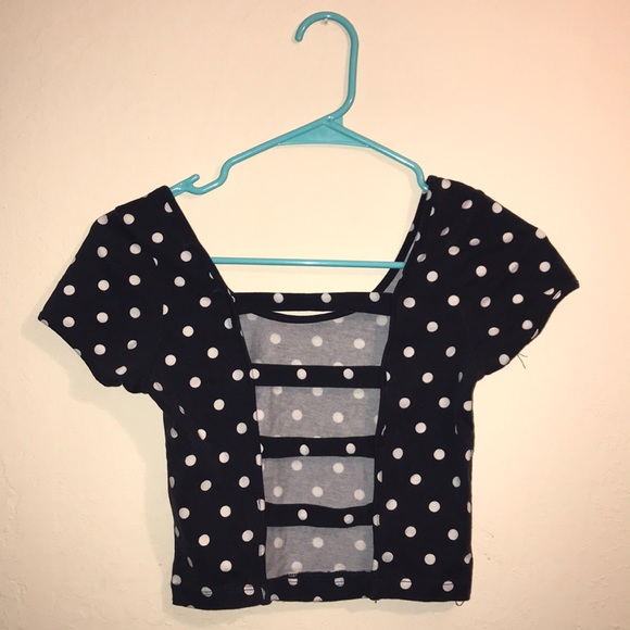 Polka dot Crop Top - Picture 2 of 3